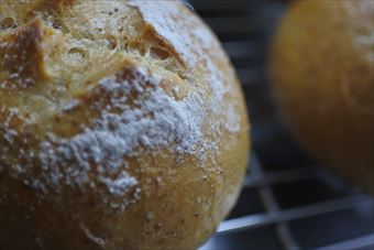 パンが焼き立てです