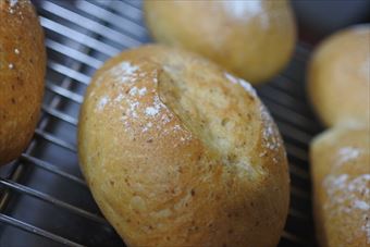 パンが焼きあがりました