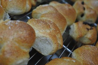 ３連のパン