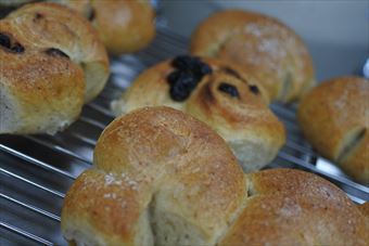 レーズンパンがいい香り