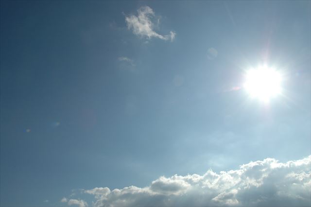 青空 雲 太陽