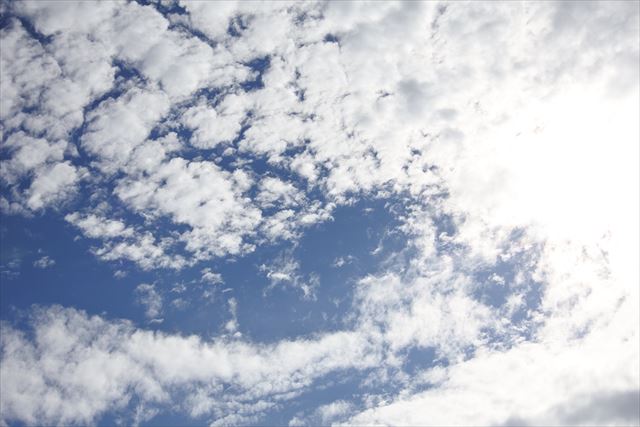 青空 雲 晴れ間