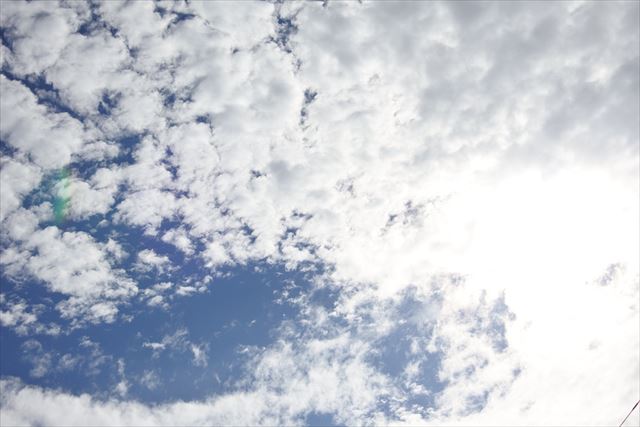 青空 雲 晴れ間