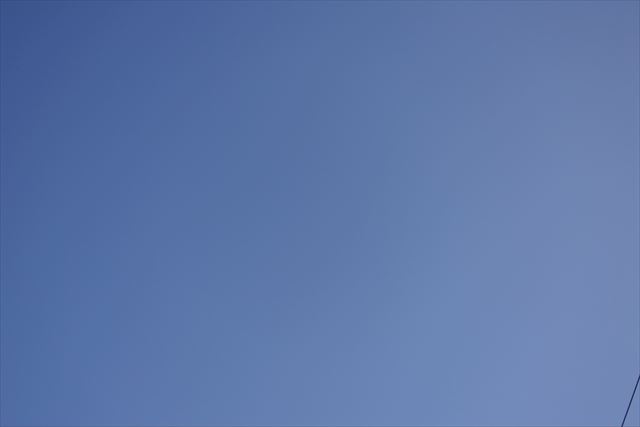 冬空 青空 真っ青な空 青 空 雲ひとつない空 青い空 冬