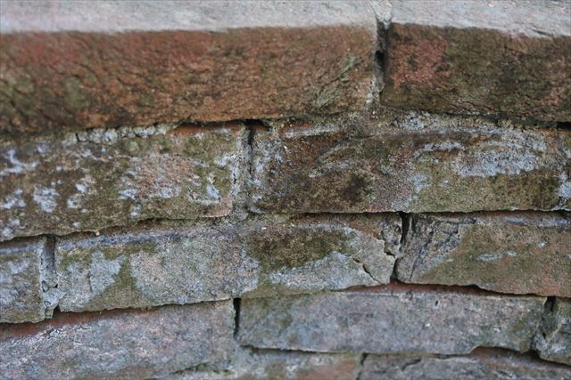 煉瓦 公園 花壇 古い 歴史 汚い レンガ