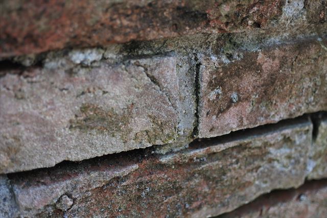 煉瓦 汚れ 古びた
