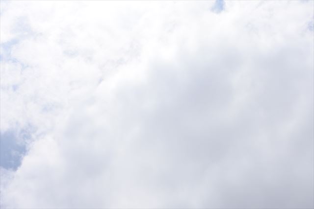 雲が多い空 モクモク 白