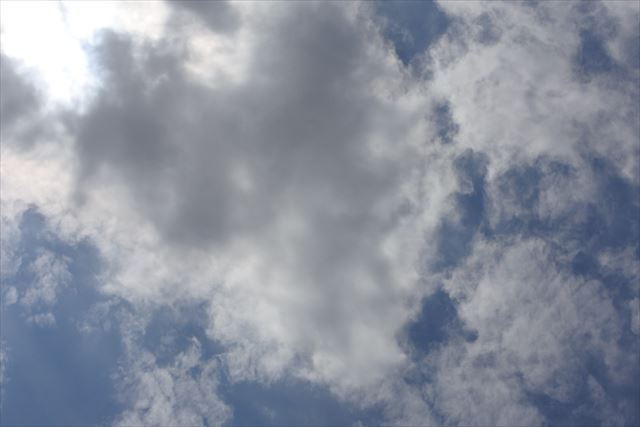 お天気いいけど雨雲も