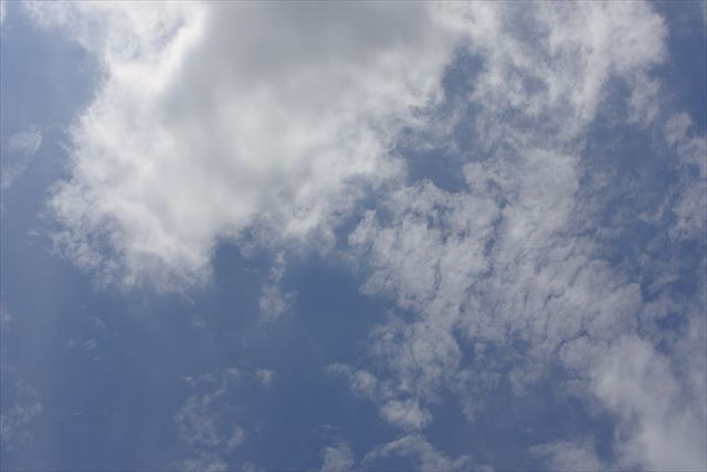 青空 白い雲 天気