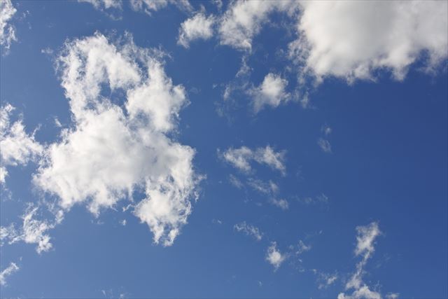 きれいに晴れ渡っています