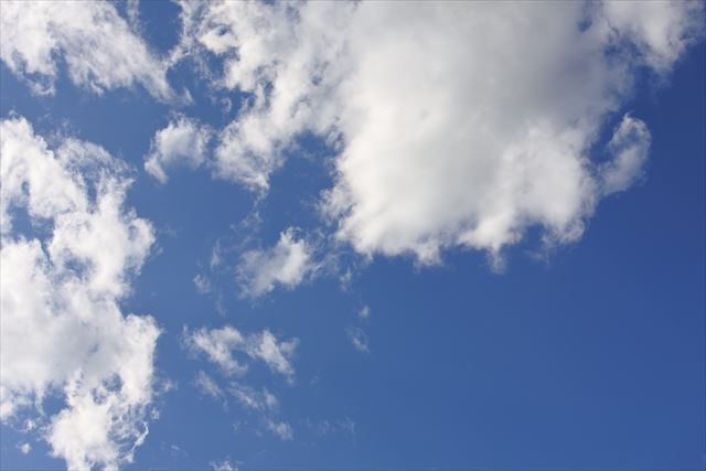天気予報は雨でしたがよく晴れました