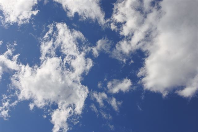 あんまり空がきれいなので写真に撮りました