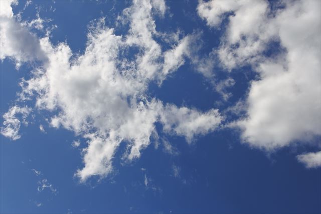 本日の天気は「曇りのち晴れ」