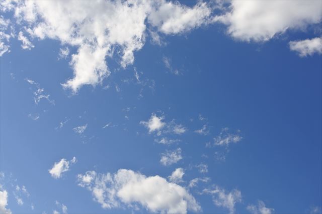 本日は晴天なり。