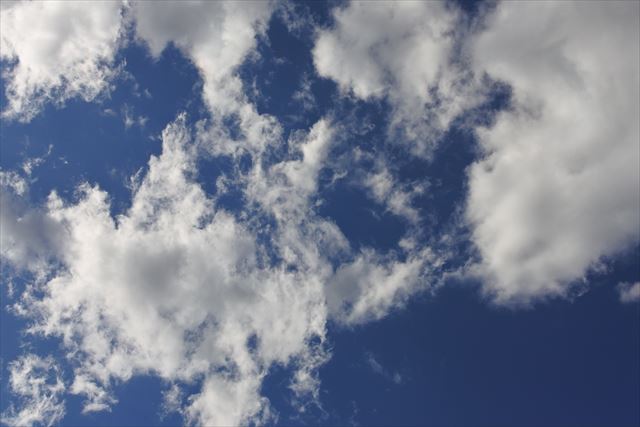 気持ちよく晴れています