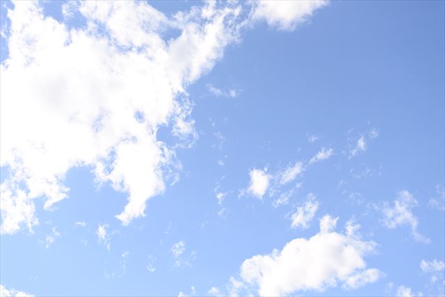 今日のお天気は晴れです