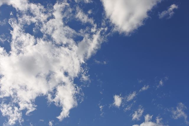 よく晴れています。