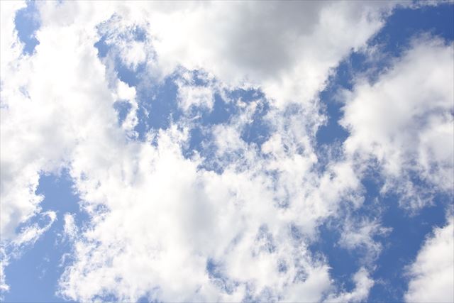 青い空と白い雲