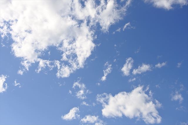 今日は１日お天気みたい。晴れてる。