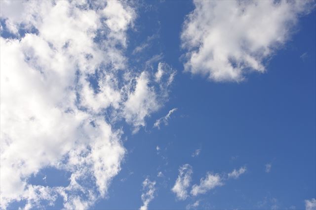 今日もよく晴れています