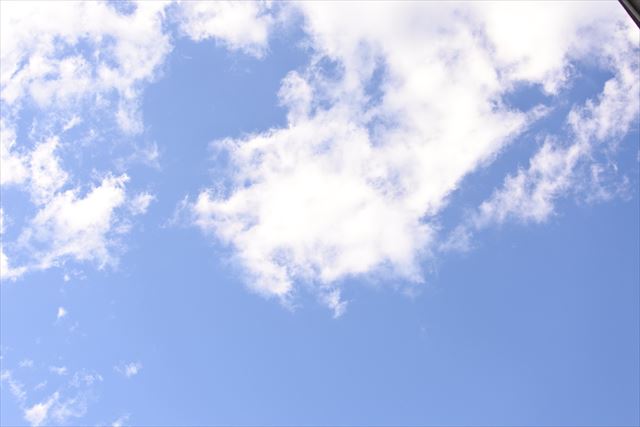 いい風景だね。空がきれいだね。