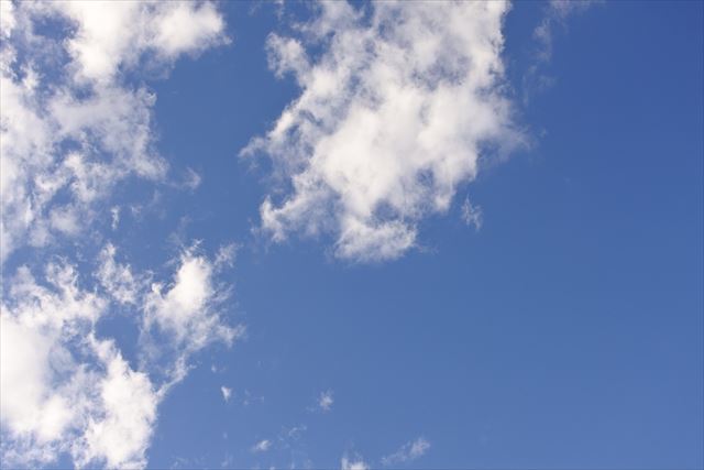 青い空と白い雲