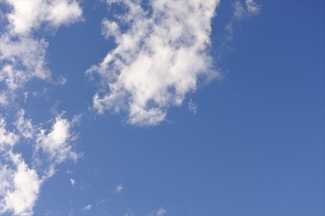 本日とってもいい天気です