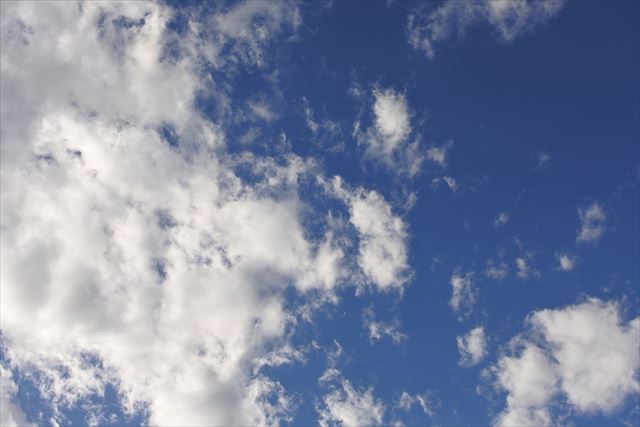 空が青くてきれい