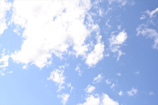 よく晴れています