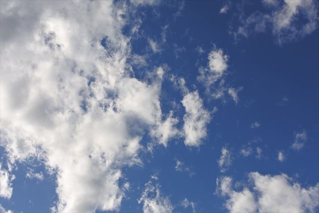 今日のお天気は晴れです