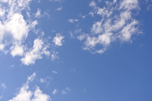 空の青。雲の白。