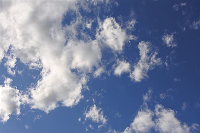青い空と白い雲