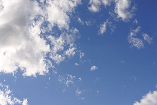 青い空と雲。見てて飽きない