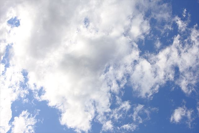 今日の空。