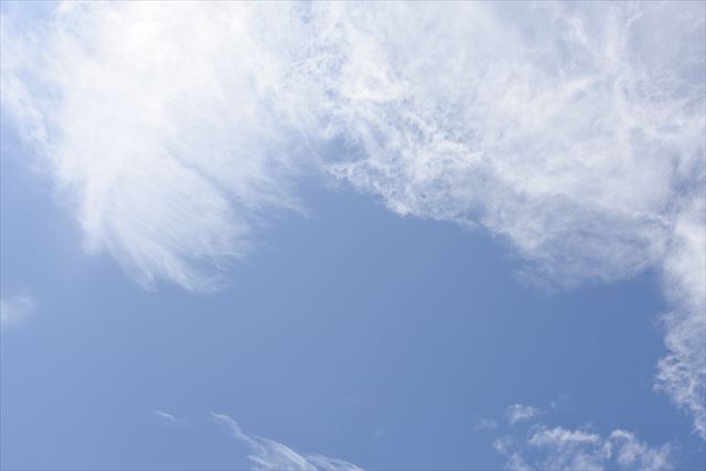 空がきれい。雲が美しい