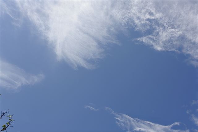 空がきれいで幸せ。