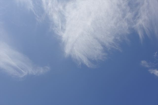 青い空に白い雲。最高の休日