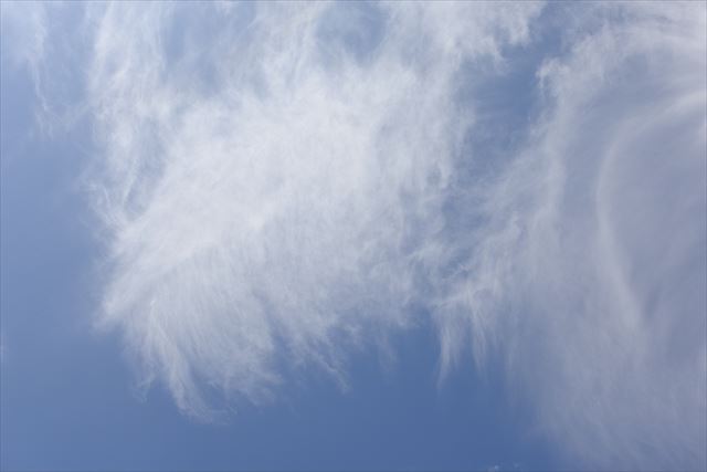 白い雲が美しい