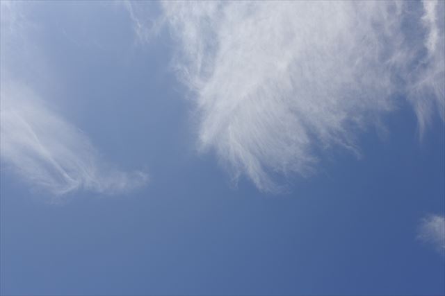 きれいな空。幸せです