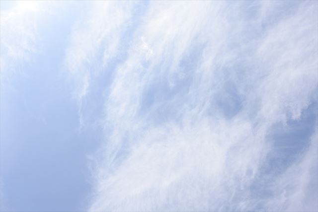 晴れてよかった。