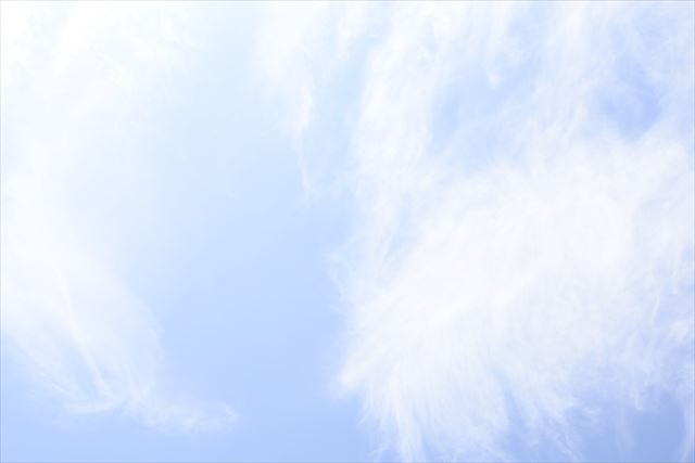 空がきれいなので写真を撮りました