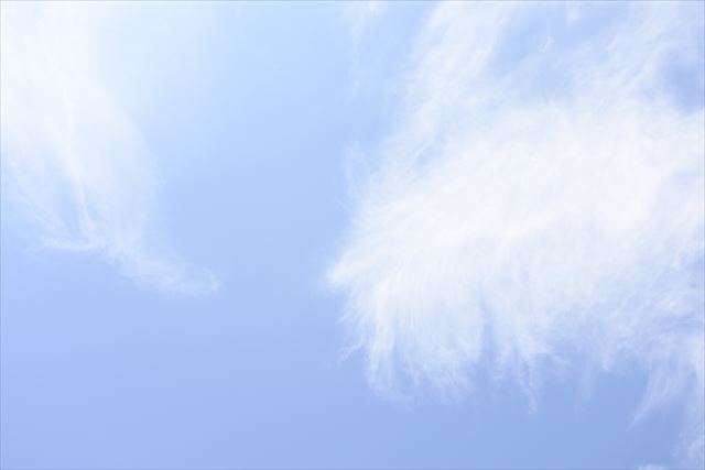 天気予報は曇りでしたが