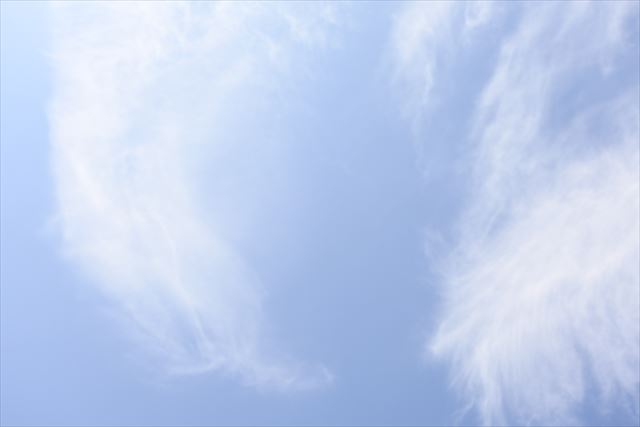 雲がきれいです
