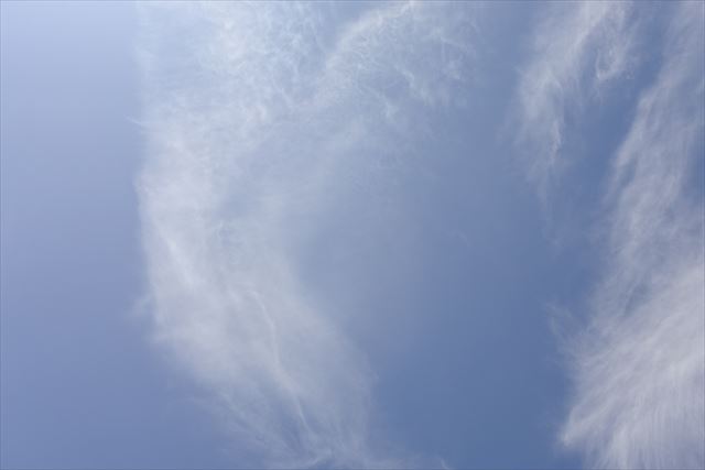 青い空に白い雲