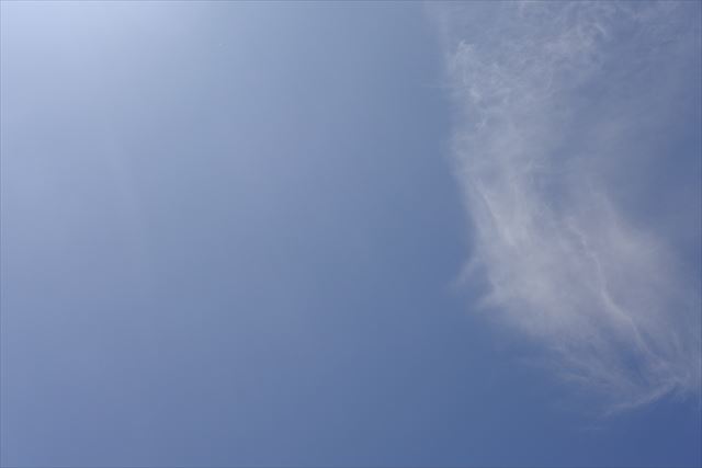 いい天気です。今日は良いことあるといいな