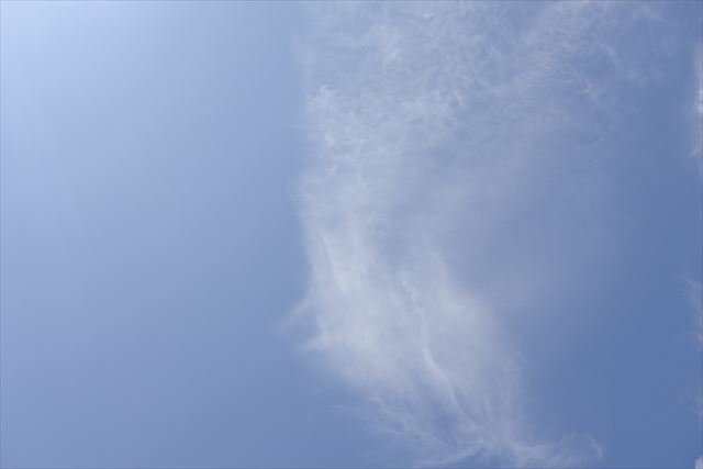 雲がおもしろいので写真に撮りました