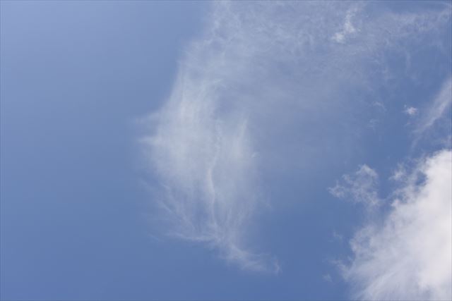 空がきれい。雲も美しい