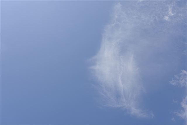 気持ちよく晴れています。傘はいらないでしょう