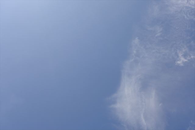 雲が幻想的です。今日の空です