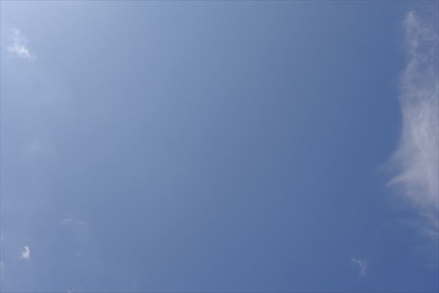真っ青。空を見上げるのが大好き